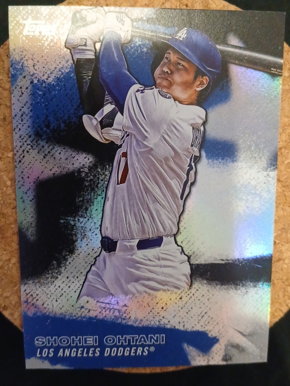 Topps Stars of MLB Shohei Ohtani Blue and Silver Holographic Card